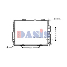 122600N AKS DASIS Радиатор, охлаждение двигателя