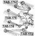 TAB-172 FEBEST Втулка, рычаг колесной подвески