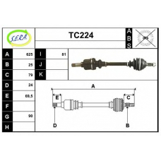 TC224 SERA Приводной вал