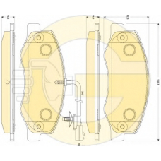 6118859 GIRLING Комплект тормозных колодок, дисковый тормоз