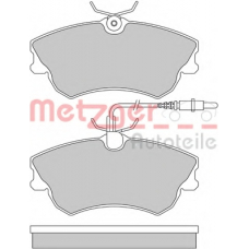1170456 METZGER Комплект тормозных колодок, дисковый тормоз
