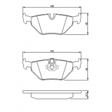 0 986 494 009 BOSCH Комплект тормозных колодок, дисковый тормоз