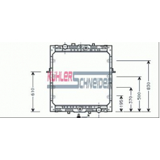 4000902 KUHLER SCHNEIDER Радиатор, охлаждение двигател