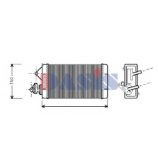 089150N AKS DASIS Теплообменник, отопление салона