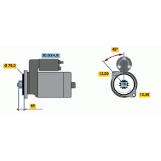 0 001 122 402 BOSCH Стартер