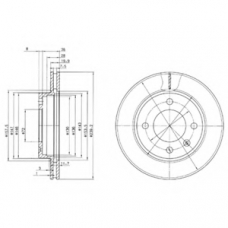 BG2273 DELPHI Тормозной диск