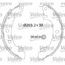 553896 VALEO Комплект тормозных колодок