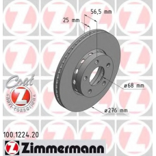 100.1224.20 ZIMMERMANN Тормозной диск