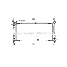 OLA2185 AVA Радиатор, охлаждение двигателя