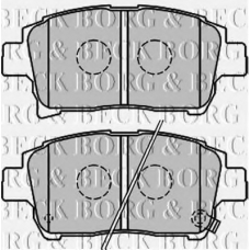 BBP2164 BORG & BECK Комплект тормозных колодок, дисковый тормоз