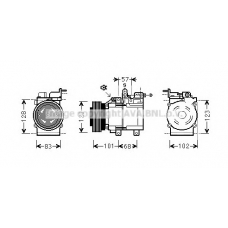 HYAK123 AVA Компрессор, кондиционер