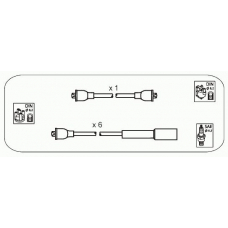 JP357 JANMOR Комплект проводов зажигания