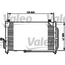 818058 VALEO Конденсатор, кондиционер