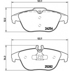 P 50 104 BREMBO Комплект тормозных колодок, дисковый тормоз