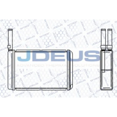 RA2120180 JDEUS Теплообменник, отопление салона