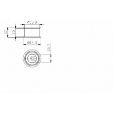 TKR 9957 TIMKEN Паразитный / ведущий ролик, зубчатый ремень