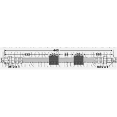 BBH6739 BORG & BECK Тормозной шланг