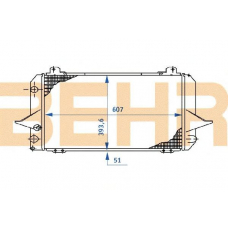 0100425 BEHR Radiator