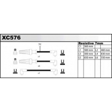XC576 QUINTON HAZELL Комплект проводов зажигания