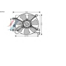 DW7515 GERI Вентилятор, охлаждение двигателя