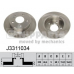 J3311034 NIPPARTS Тормозной диск