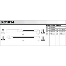 XC1014 QUINTON HAZELL Комплект проводов зажигания