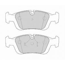 FD6838A NECTO Комплект тормозных колодок, дисковый тормоз