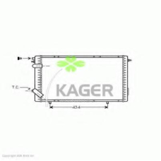 31-0927 KAGER Радиатор, охлаждение двигателя