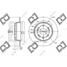 BD1984 DJ PARTS Тормозной диск