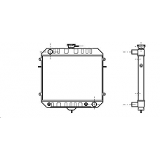 OL2035 AVA Радиатор, охлаждение двигателя