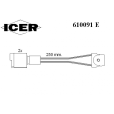 610091 E ICER Сигнализатор, износ тормозных колодок