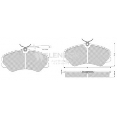 FB210278 FLENNOR Комплект тормозных колодок, дисковый тормоз