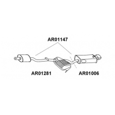 AR01147 VENEPORTE Глушитель выхлопных газов конечный