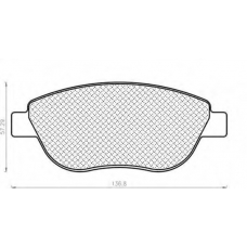 430216171408 MAGNETI MARELLI Комплект тормозных колодок, дисковый тормоз