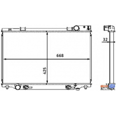 8MK 376 708-341 HELLA Радиатор, охлаждение двигателя