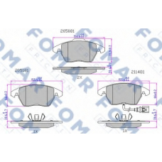 FO 912981 FOMAR ROULUNDS Комплект тормозных колодок, дисковый тормоз