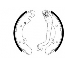 8DB 355 000-641 HELLA Комплект тормозных колодок