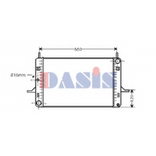 090041N AKS DASIS Радиатор, охлаждение двигателя