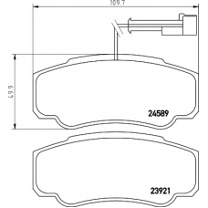 8DB 355 013-511 HELLA PAGID Комплект тормозных колодок, дисковый тормоз