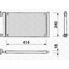 350203137000 MAGNETI MARELLI Конденсатор, кондиционер