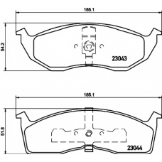 8DB 355 007-941 HELLA PAGID Комплект тормозных колодок, дисковый тормоз