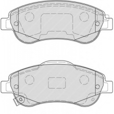 FSL4228 FERODO Комплект тормозных колодок, дисковый тормоз