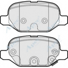 PAD1906 APEC Комплект тормозных колодок, дисковый тормоз