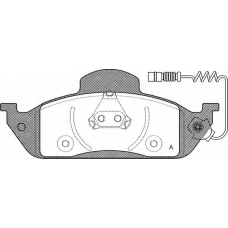 BPA0697.01 OPEN PARTS Комплект тормозных колодок, дисковый тормоз