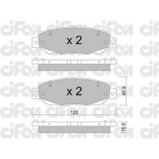 822-759-1 CIFAM Комплект тормозных колодок, дисковый тормоз