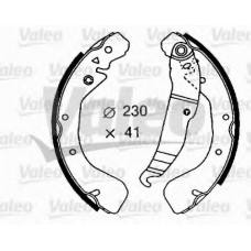 562640 VALEO Комплект тормозных колодок