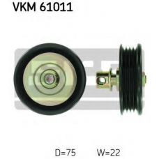 VKM 61011 SKF Паразитный / ведущий ролик, поликлиновой ремень