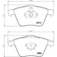 8DB 355 012-271 HELLA Комплект тормозных колодок, дисковый тормоз