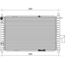 350213890000 MAGNETI MARELLI Радиатор, охлаждение двигателя