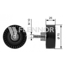 FS99411 FLENNOR Паразитный / ведущий ролик, поликлиновой ремень